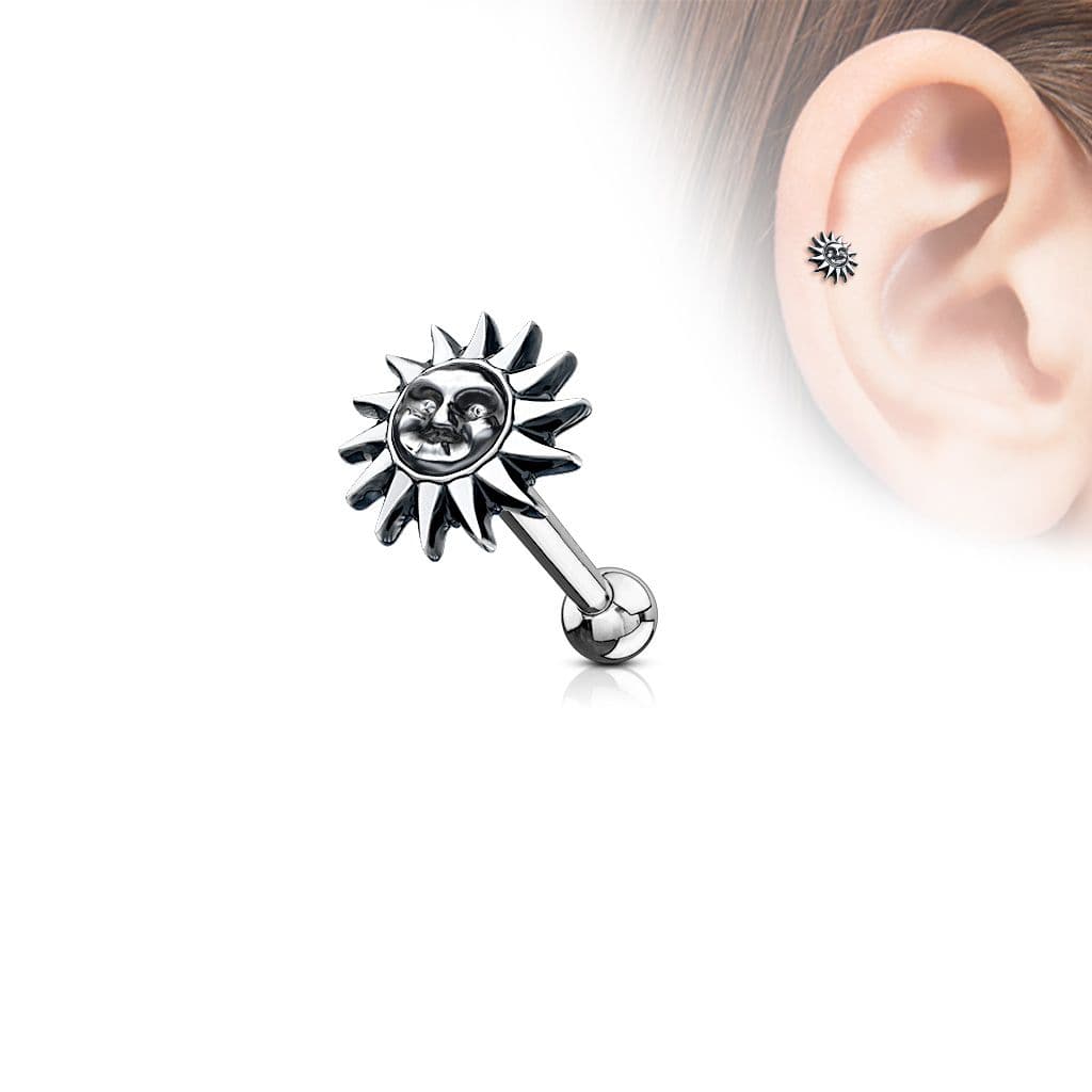 Cartilage piercing do ucha - sluníčko - CP1038 - náhled 2