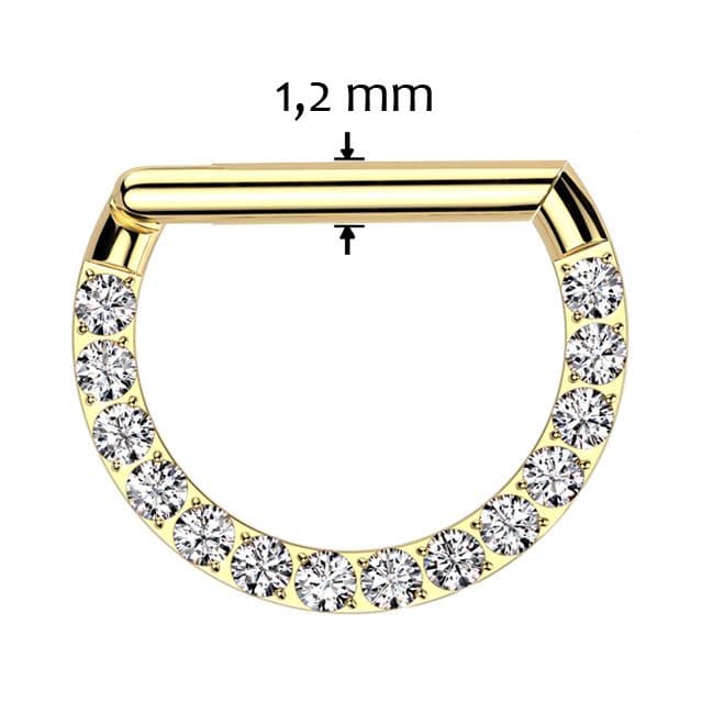 Piercing segment půlkruh TITAN (1,2 x 6 mm) - TIT1339-1206 - náhled 3
