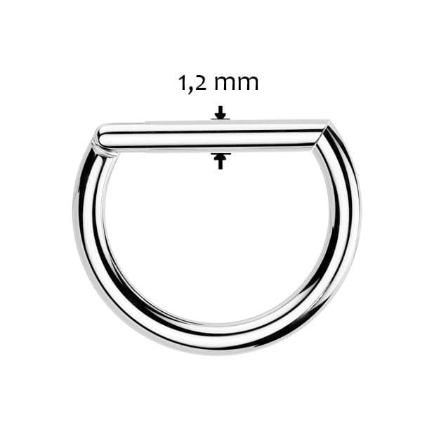 Piercing segment půlkruh TITAN (1,2 x 10 mm) - TIT1337-1210 - náhled 3