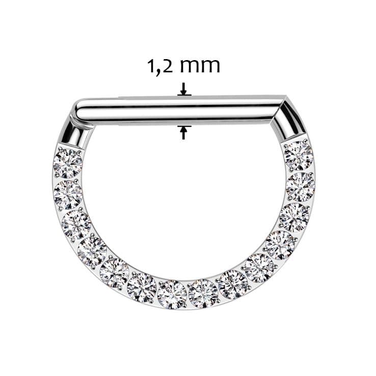 Piercing segment půlkruh TITAN (1,2 x 6 mm) - TIT1341-1206 - náhled 3