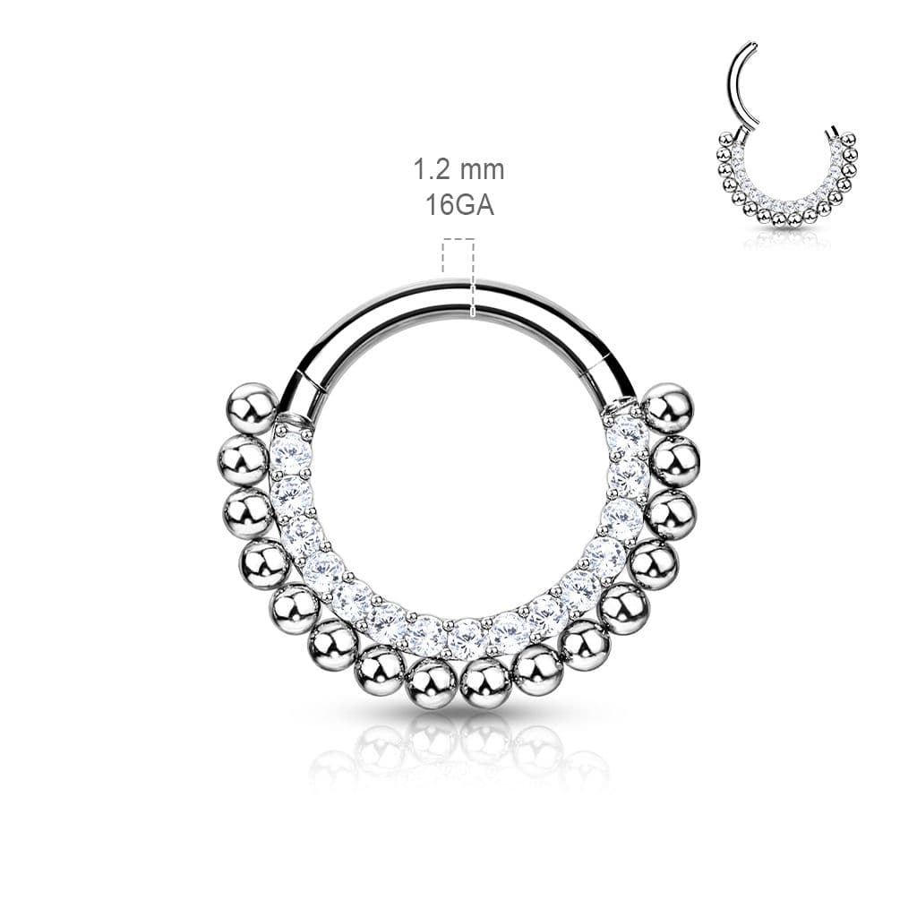 Segment kruh - helix / cartilage / tragus / septum piercing TITAN - náhled 2