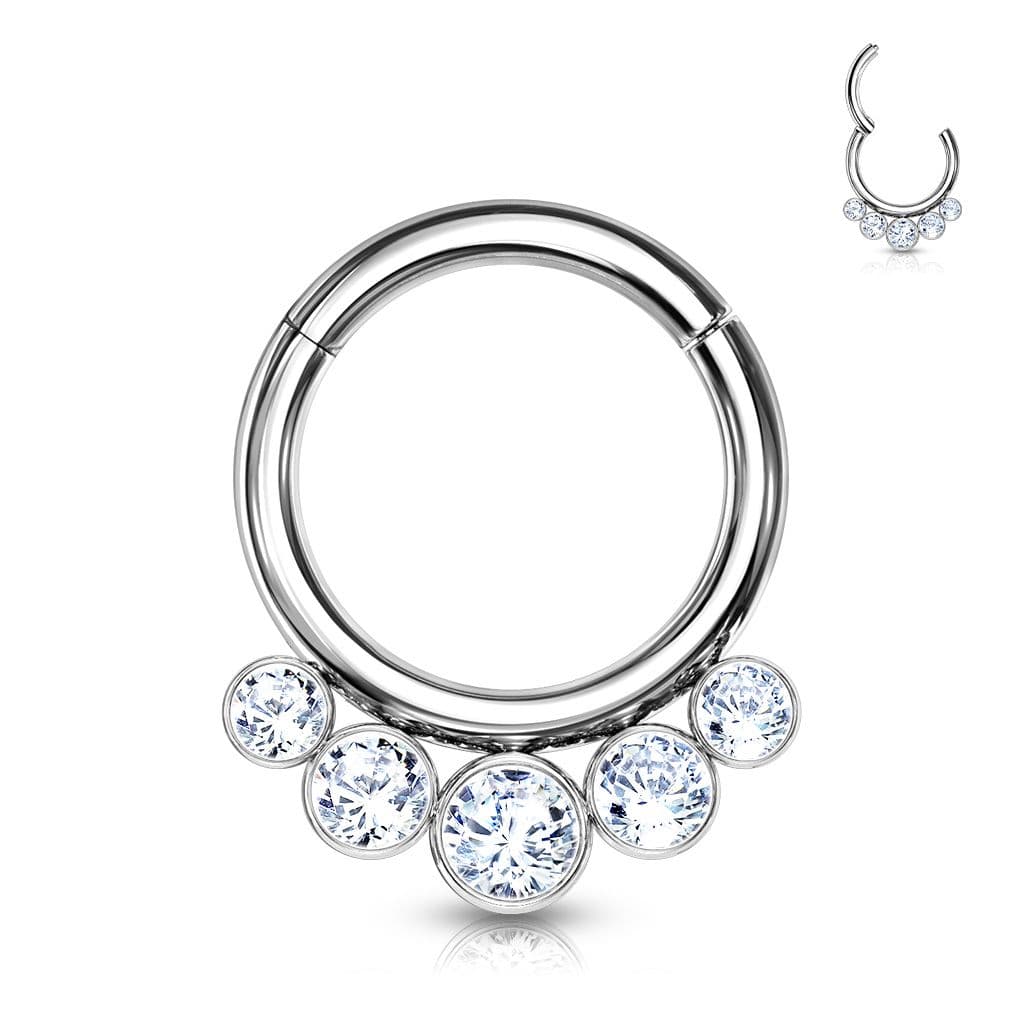 Piercing segment kruh TITAN, 1,2 x 8 mm - náhled 1