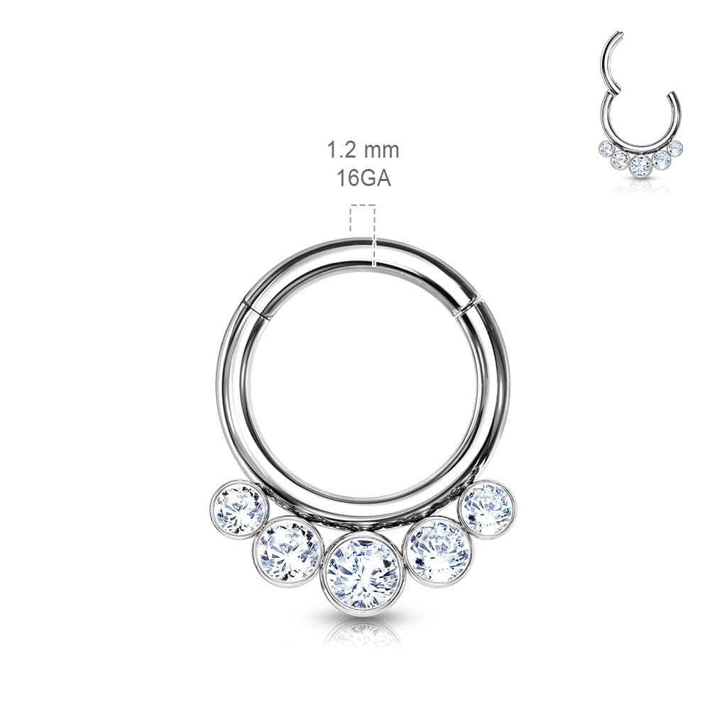 Piercing segment kruh TITAN, 1,2 x 8 mm - náhled 2