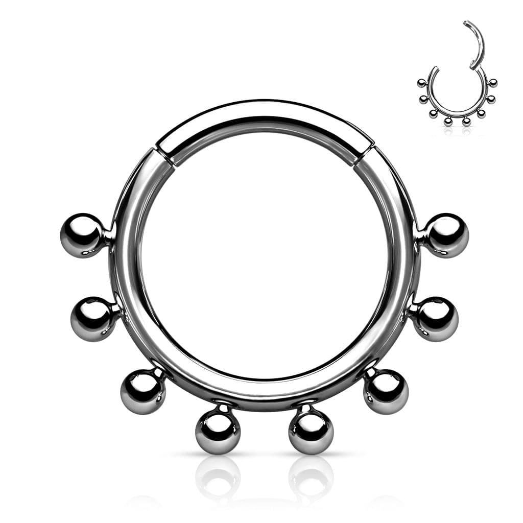Piercing segment kruh TITAN, 1,2 x 8 mm - náhled 1