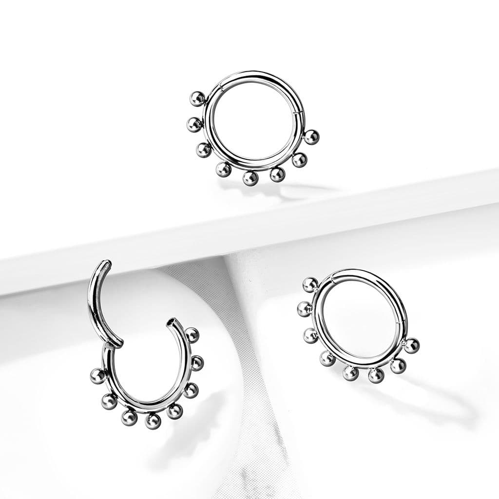 Piercing segment kruh TITAN, 1,2 x 8 mm - náhled 3