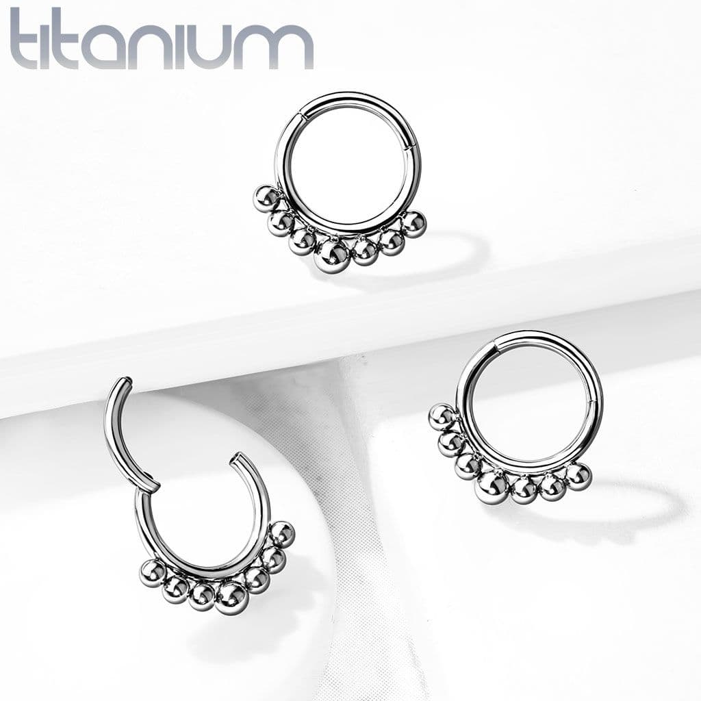 Piercing segment kruh TITAN, 1,2 x 8 mm - náhled 3