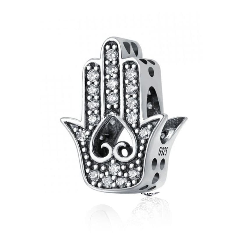 NUBIS Stříbrný přívěsek korálek HAMSA - NB-8215