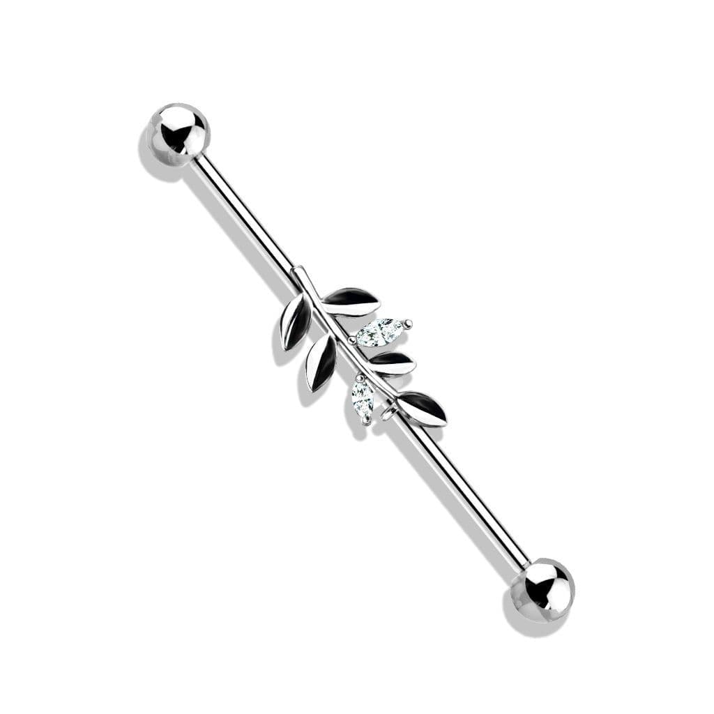 Industrial piercing - list (stříbrný) - náhled 1