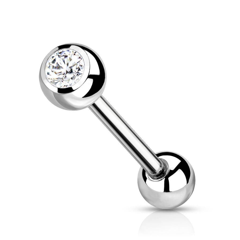 Cartilage piercing TITAN čirý 1,2 x