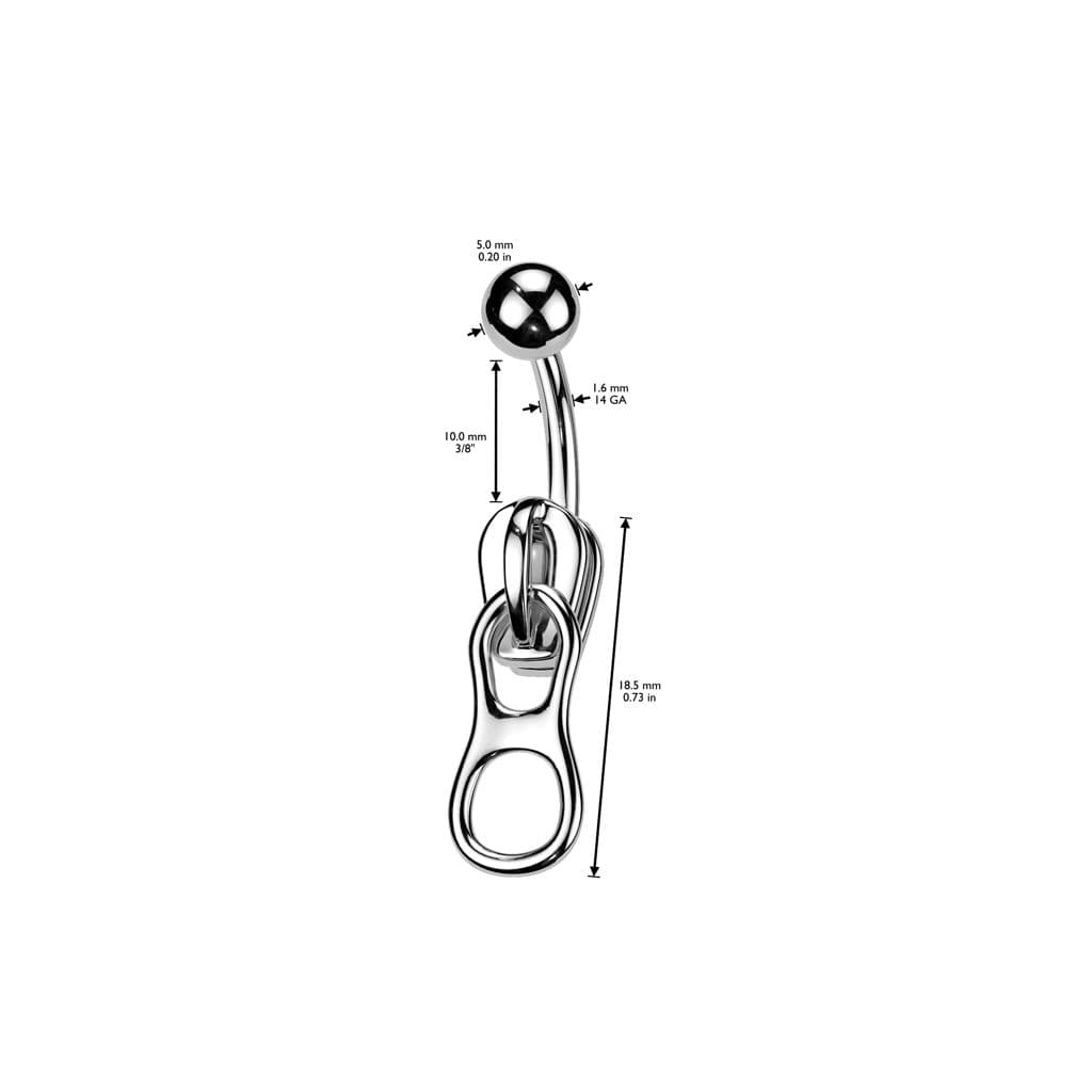 Piercing do pupíku - zip - náhled 4