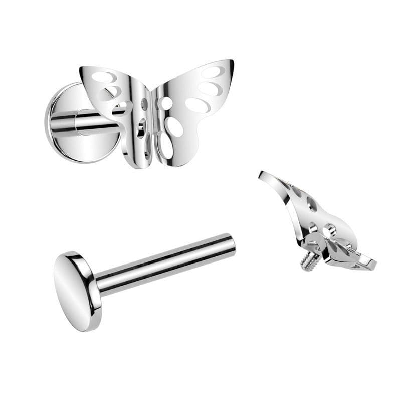 Piercing do brady motýl, 1,2 x 6 mm - náhled 2