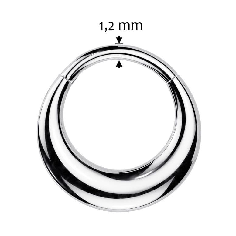 Segment kruh - helix / cartilage / tragus piercing (1,2 x 10 mm) - NS0064ST-1210 - náhled 3