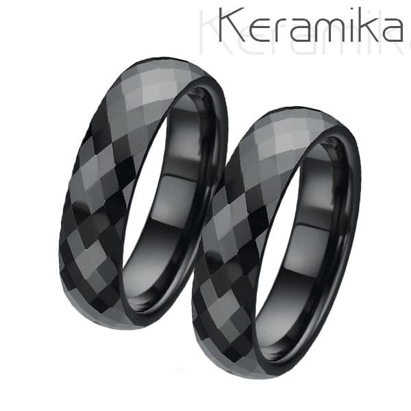 NUBIS KM1002 Keramické snubní prsteny šíře 6mm - pár - KM1002-6 - náhled 1