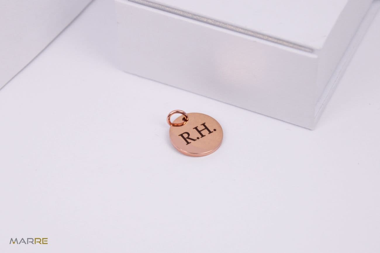 S4U Ocelový přívěsek kolečko, Rose gold, 15 mm - DR1335-15 - náhled 2