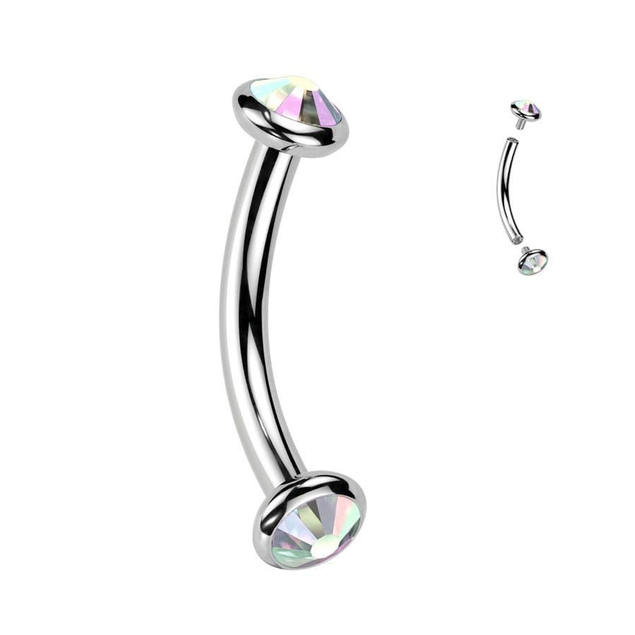 S4U Piercing do obočí TITAN (duhová) - TIT1381-AB - náhled 1
