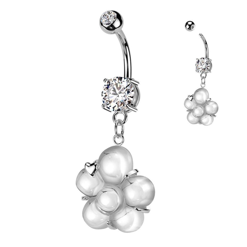 S4U Piercing do pupíku s kytičkou (růžová) - WP0072-P - náhled 3