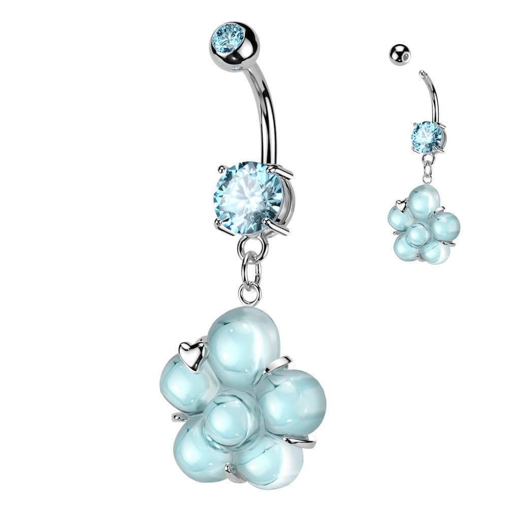 S4U Piercing do pupíku s kytičkou (růžová) - WP0072-P - náhled 5