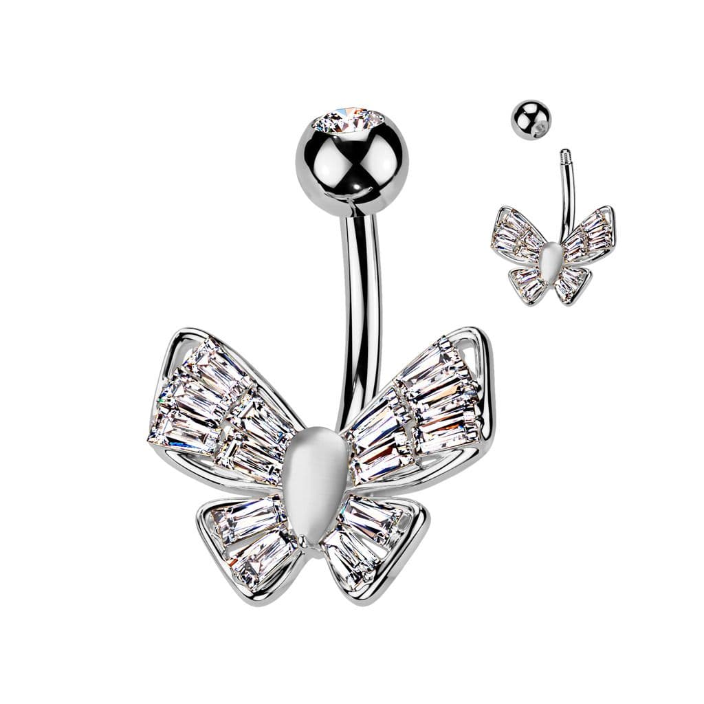 Piercing do pupíku s motýlkem - WP0075 - náhled 1