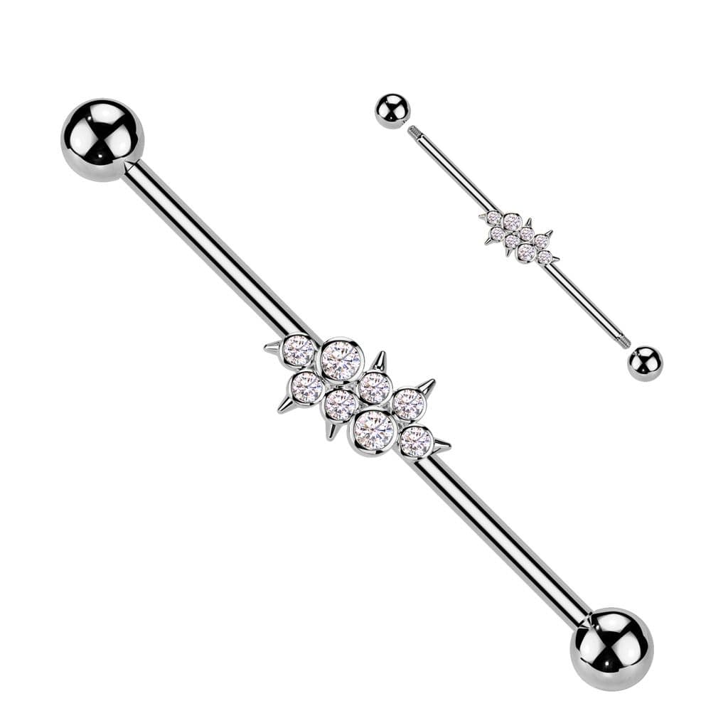 Industrial piercing se zirkony - ID01041 - náhled 2
