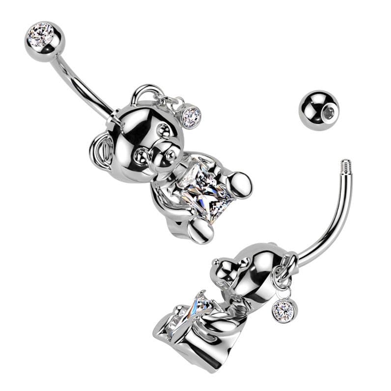 Piercing do pupíku medvídek - WP0073 - náhled 2