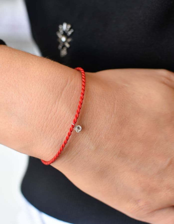 Kabbalah náramek proti uhranutí s krystalem Swarovski 73031.1 - 18cm - náhled 2
