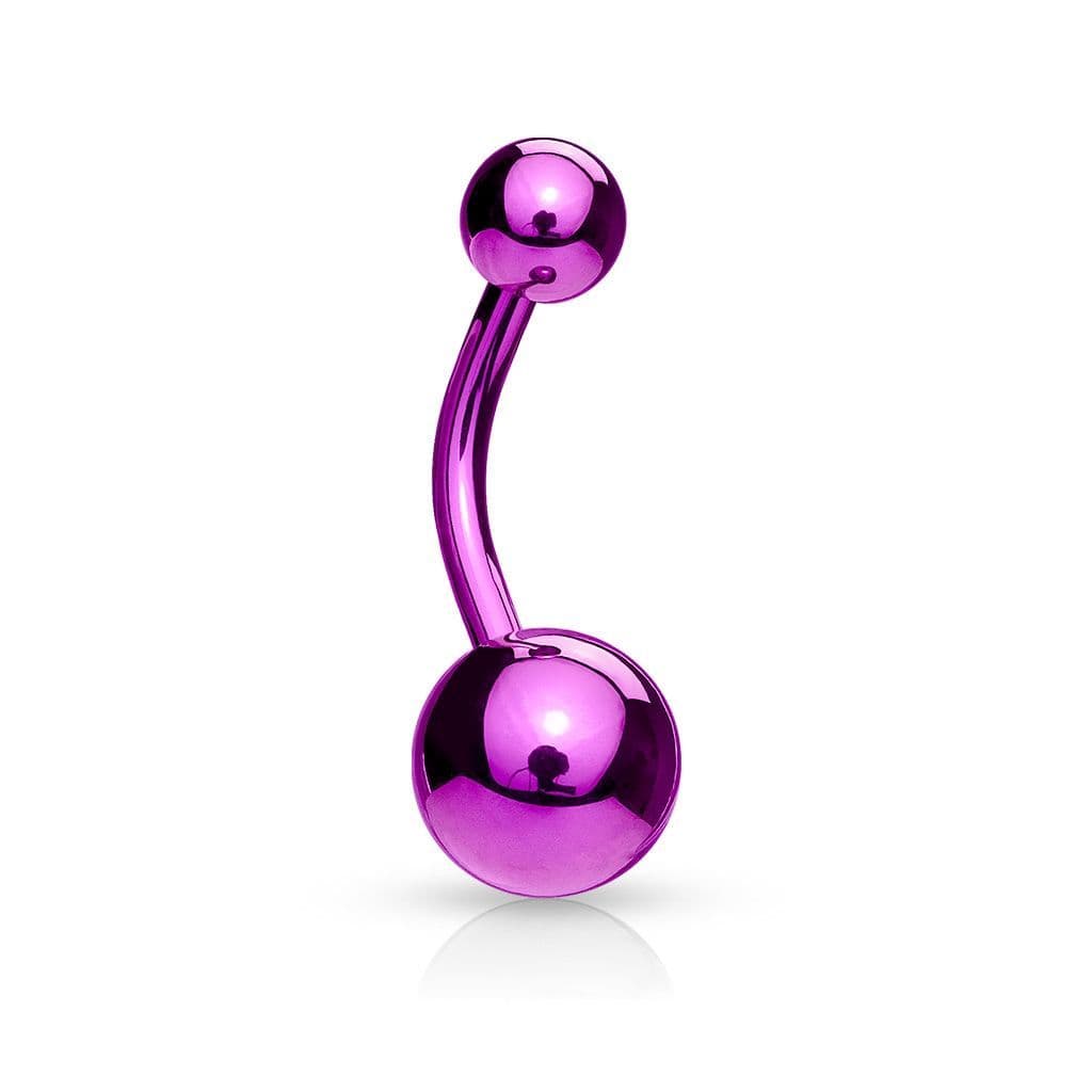 Piercing do pupíku - banánek (duhová, 1,6 x 10 mm) - náhled 3