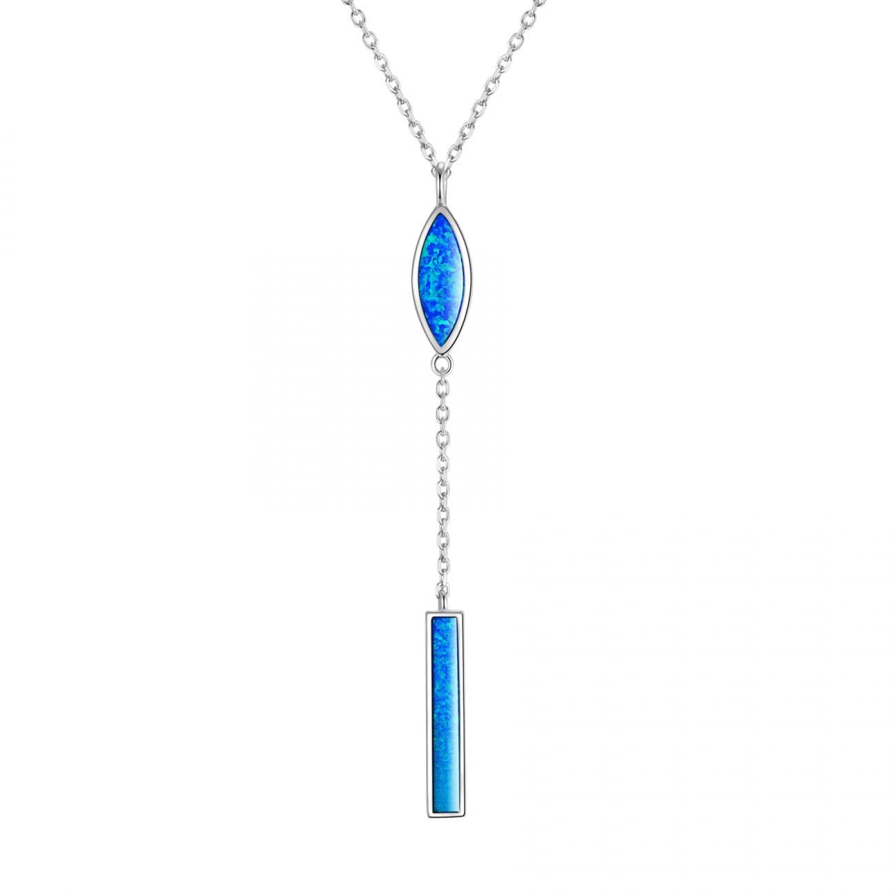 NUBIS Stříbrný náhrdelník s opálem - NB-2268-OP05