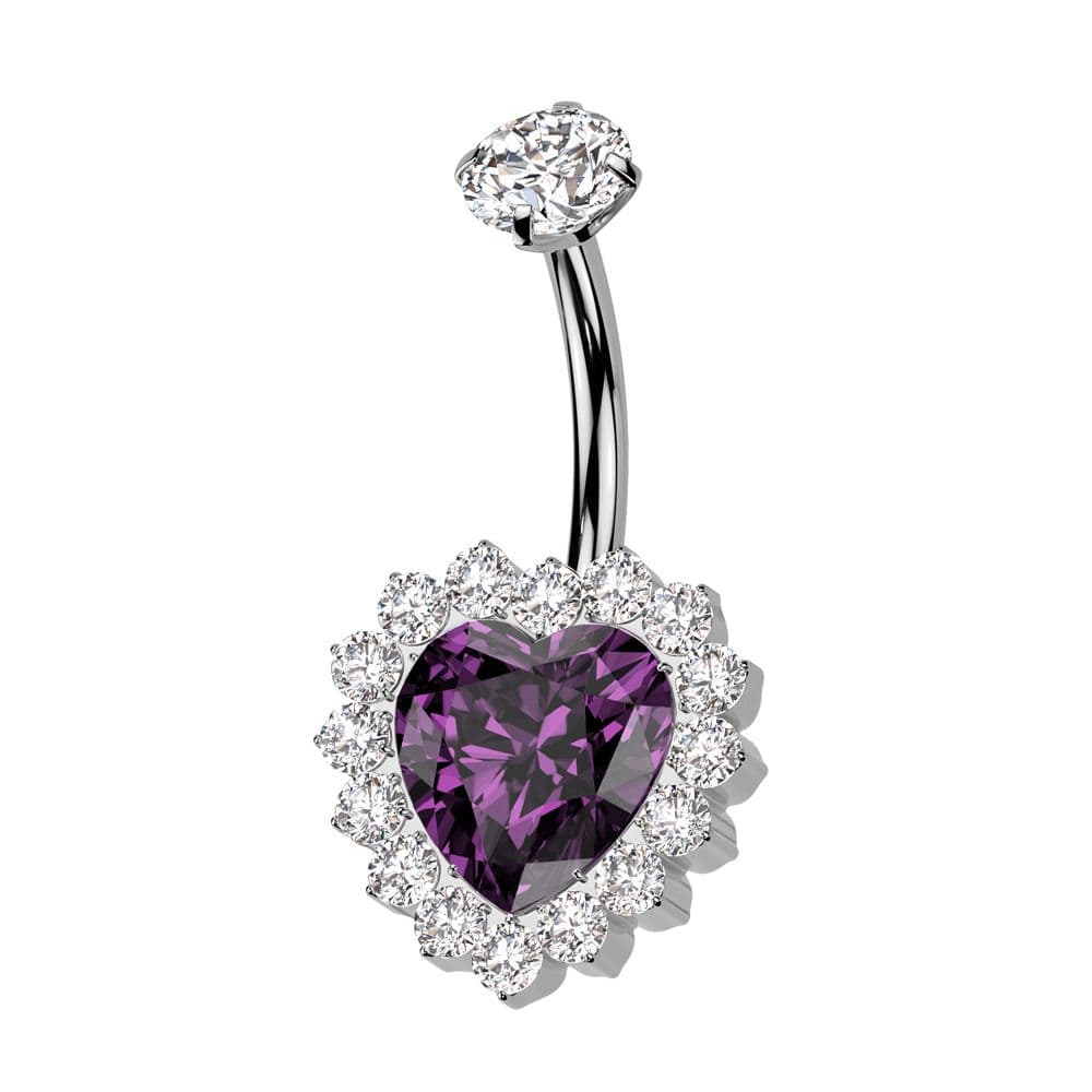 Piercing do pupíku srdce - TITAN - TIT1437-A - náhled 1