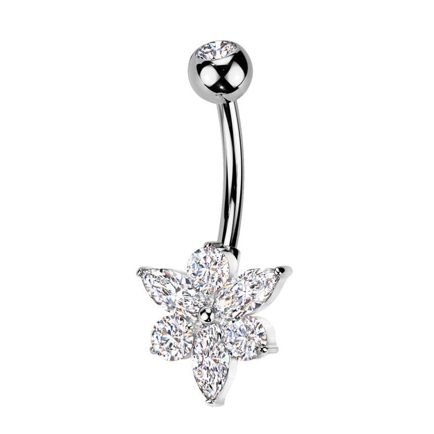 Piercing do pupíku - TITAN + bižuterie - TB002