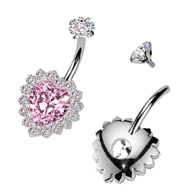 Piercing do pupíku srdce - TITAN - TIT1437-P - náhled 4