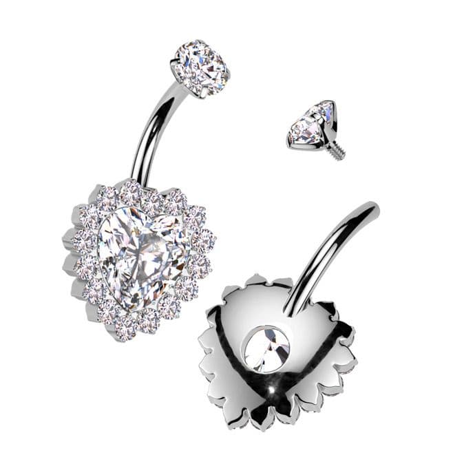 Piercing do pupíku srdce - TITAN - TIT1437-C - náhled 4