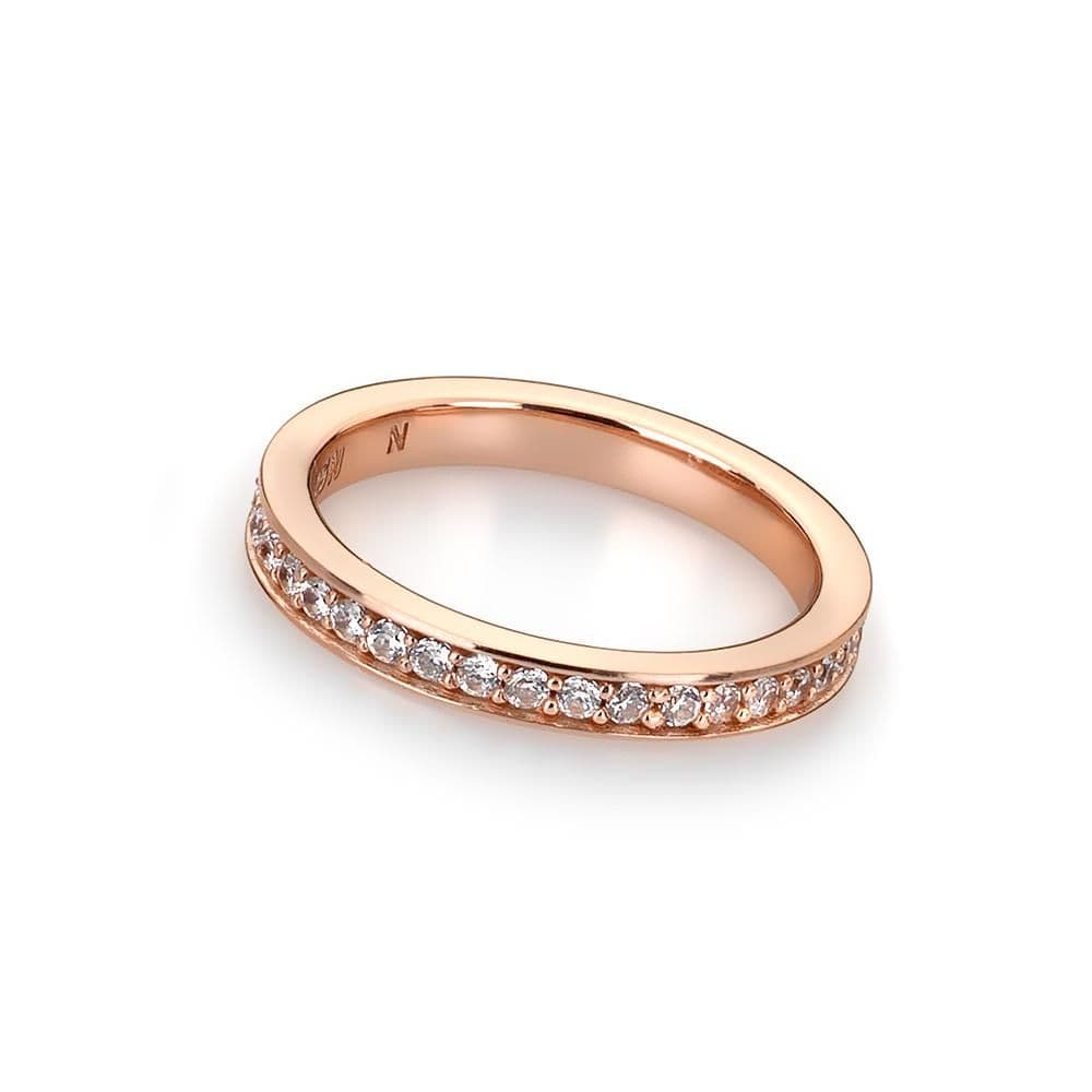 Stříbrný prsten Hot Diamonds Emozioni Infinito Rose Gold vel. 58 - náhled 5