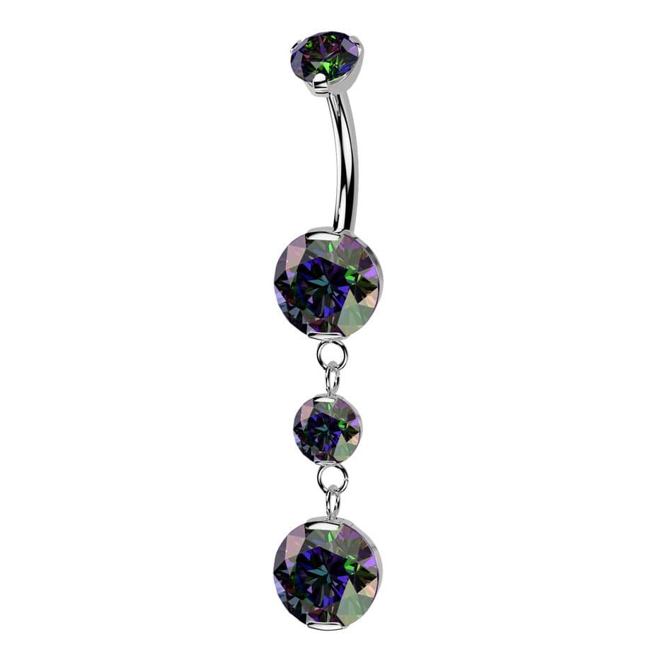 Visací piercing do pupíku - TITAN - TIT1438-VM