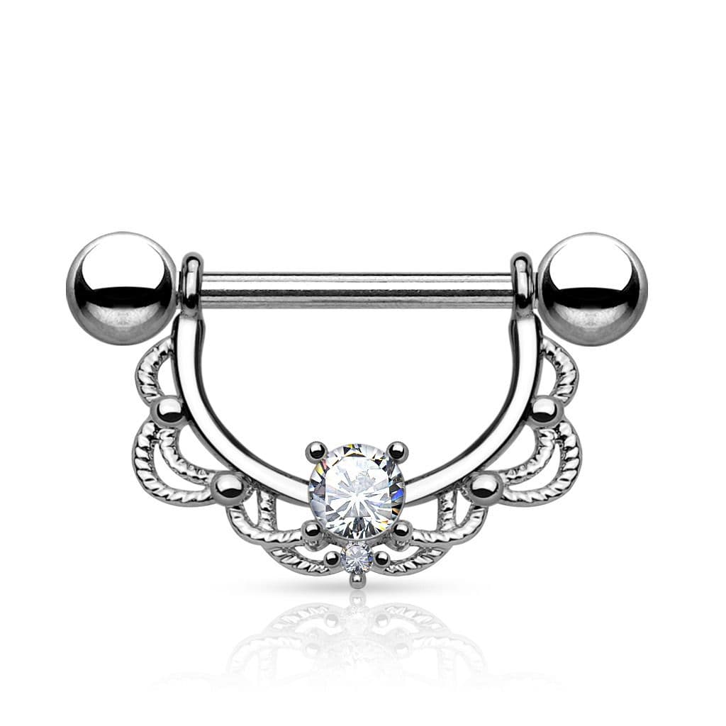Ozdobný piercing do bradavky - BR01025