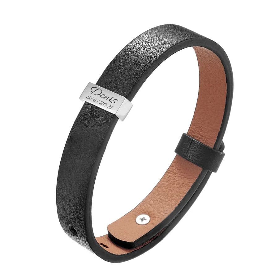 S4U Personalizovaný pánský kožený náramek - OPA214 - náhled 1
