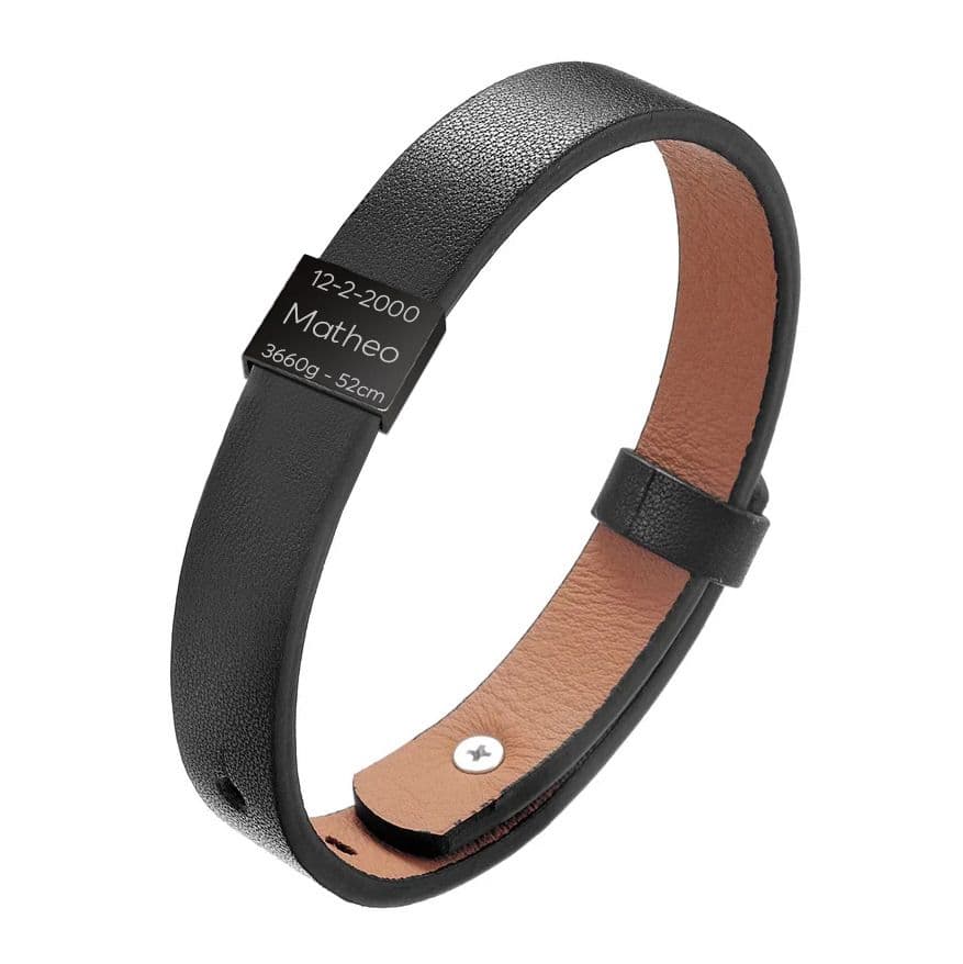 S4U Personalizovaný pánský kožený náramek - OPA221 - náhled 1