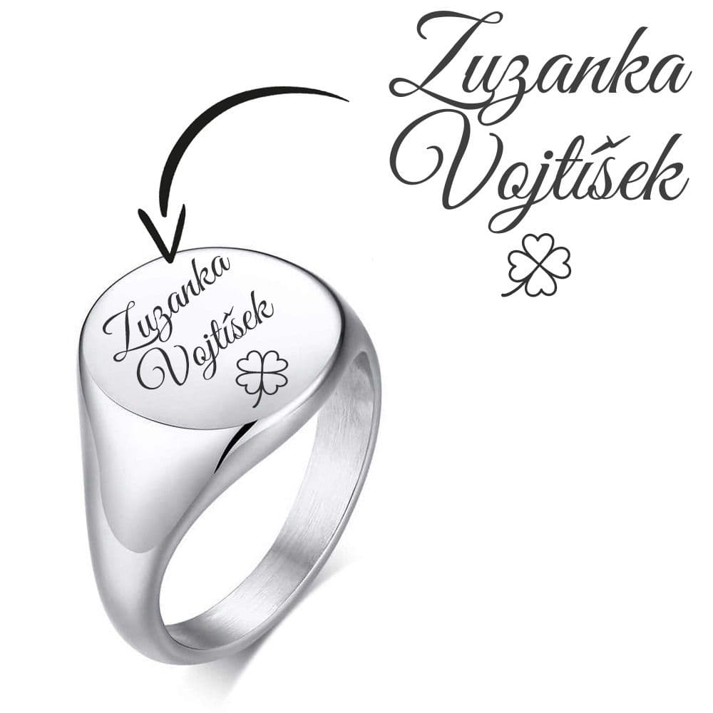 S4U Personalizovaný ocelový prsten (52) - OPR315ST-52