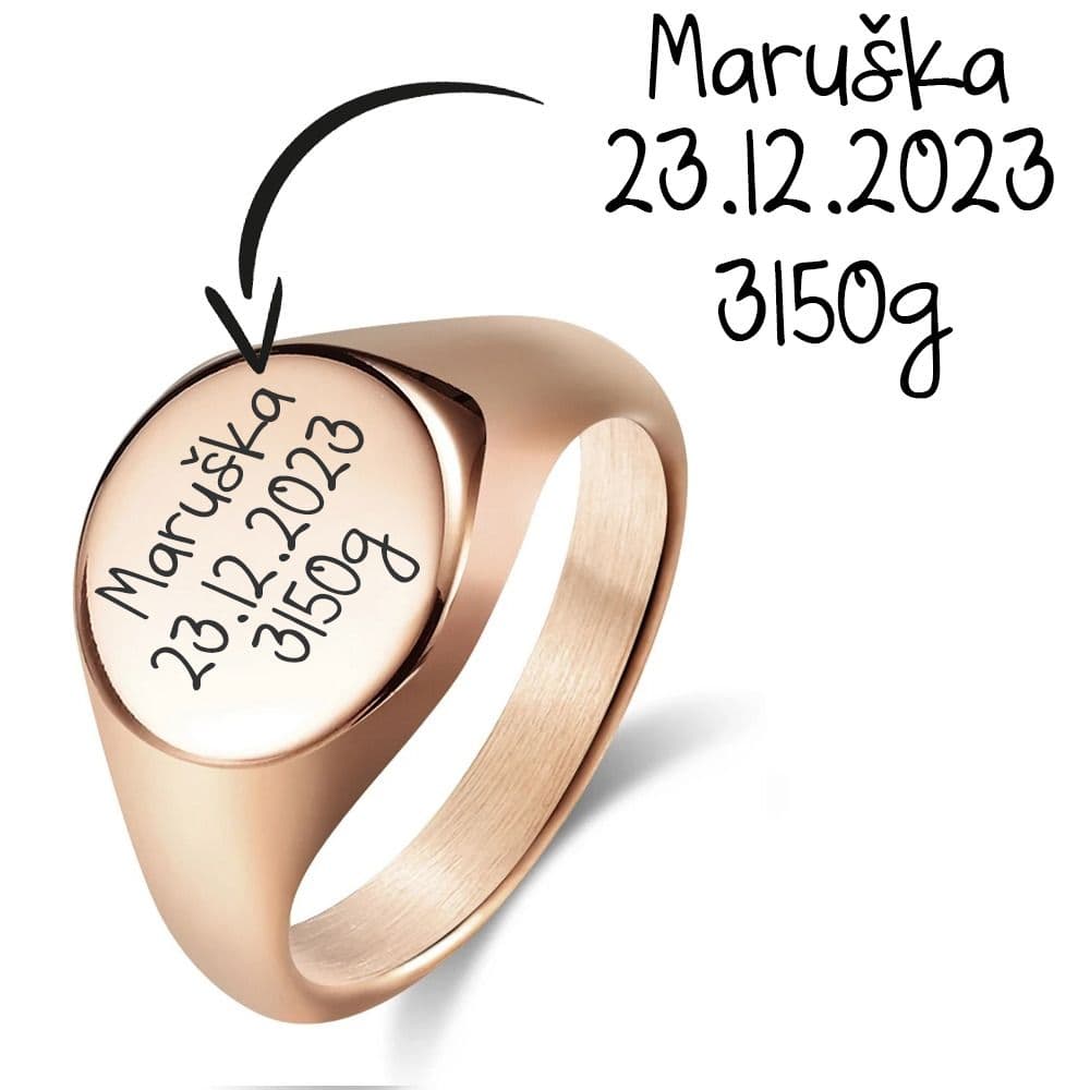 S4U Personalizovaný ocelový prsten (60) - OPR310RD-60