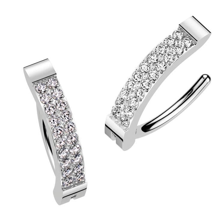 Piercing do pupíku TITAN (stříbrný) - TIT1327-C - náhled 2