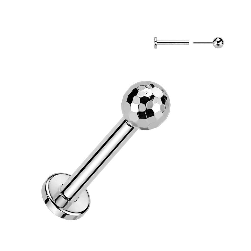 Piercing do brady - PUSH IN labreta TITAN (gold) - TIT1324 - náhled 2