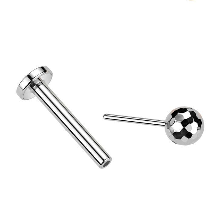 Piercing do brady - PUSH IN labreta TITAN (gold) - TIT1324 - náhled 3