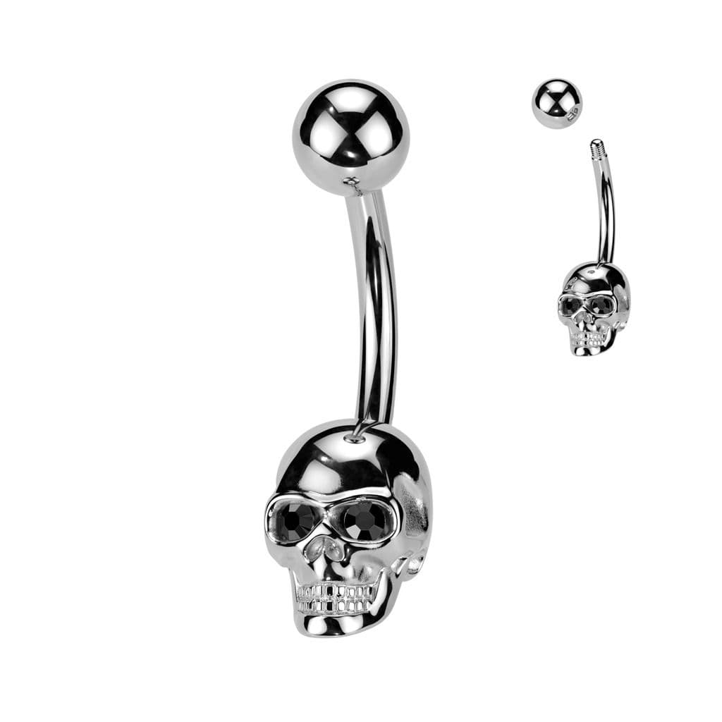 Piercing do pupíku lebka - WP0096