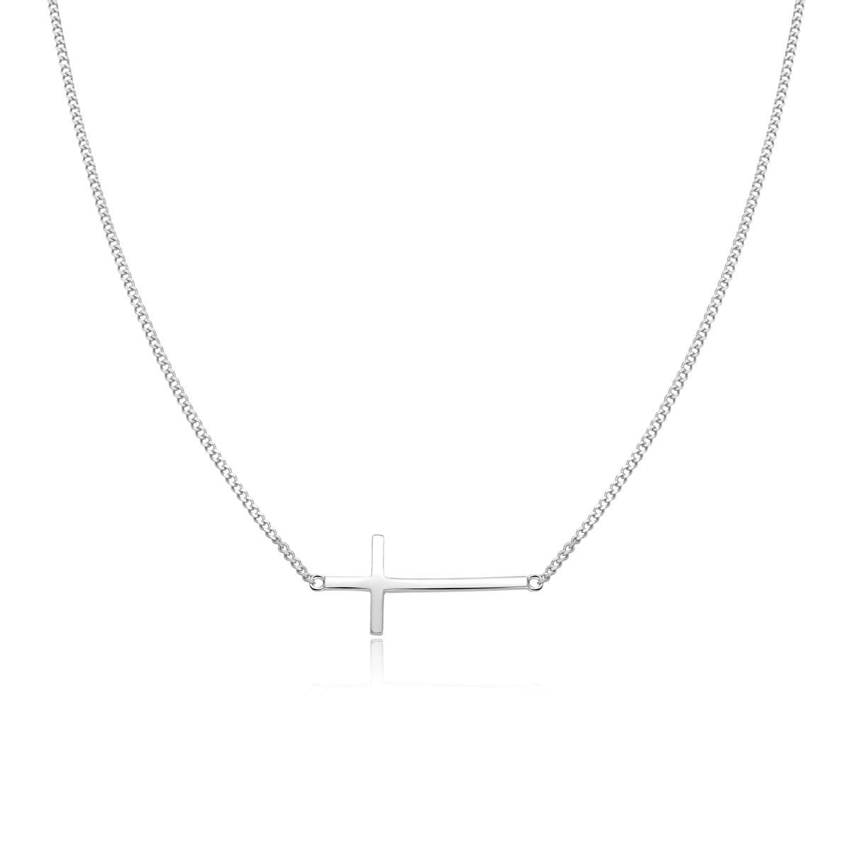 NUBIS Stříbrný náhrdelník křížek - NB-2166