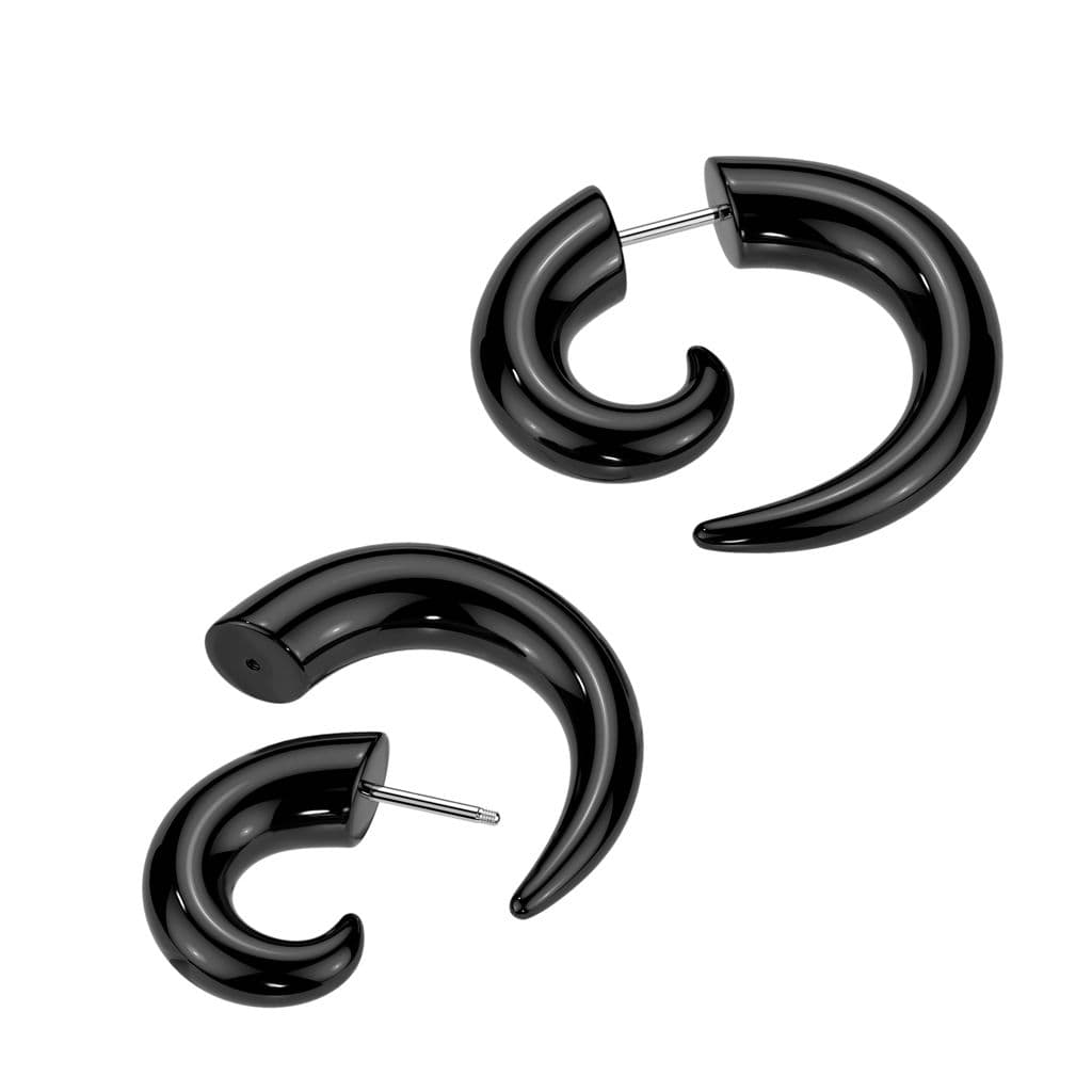 Piercing falešný roztahovák (černý) - náhled 2