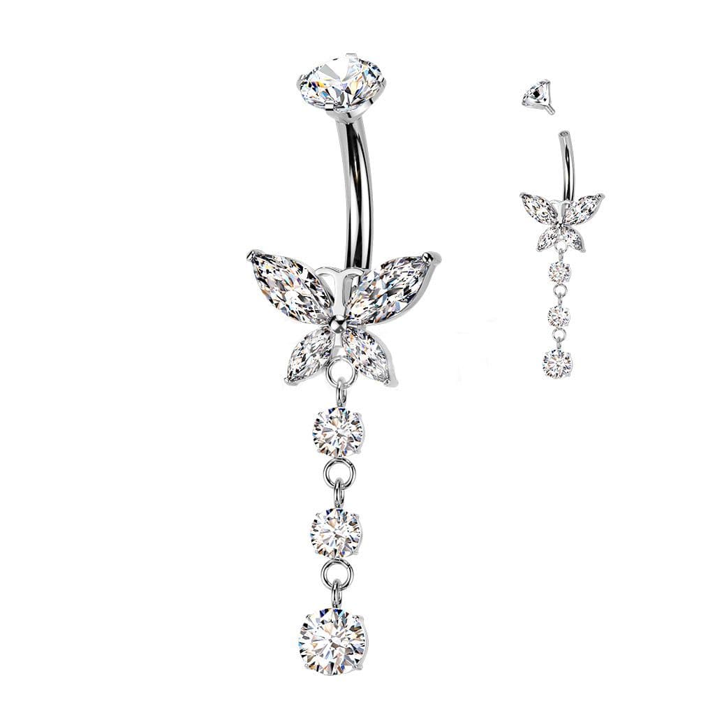MARRE Piercing do pupíku motýlek - TITAN - TIT1595 - náhled 3