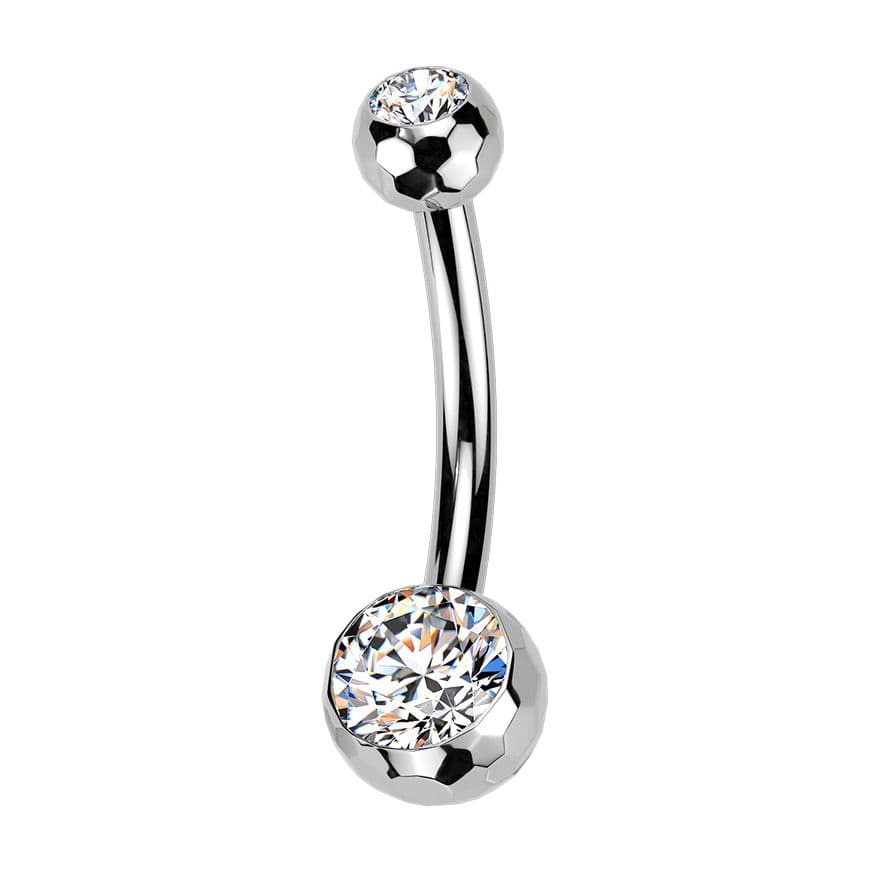 MARRE Piercing do pupíku banánek malý - TITAN, kuličky 4 a 6 mm - TIT1594 - náhled 1