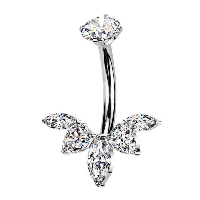 MARRE Luxusní piercing do pupíku - TITAN - TIT1597
