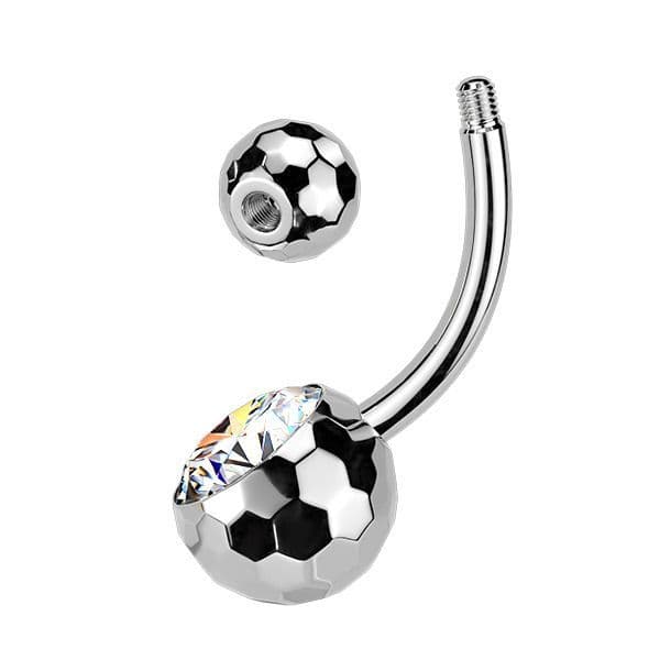 MARRE Piercing do pupíku banánek - TITAN (1,6 x 10 mm) - náhled 3