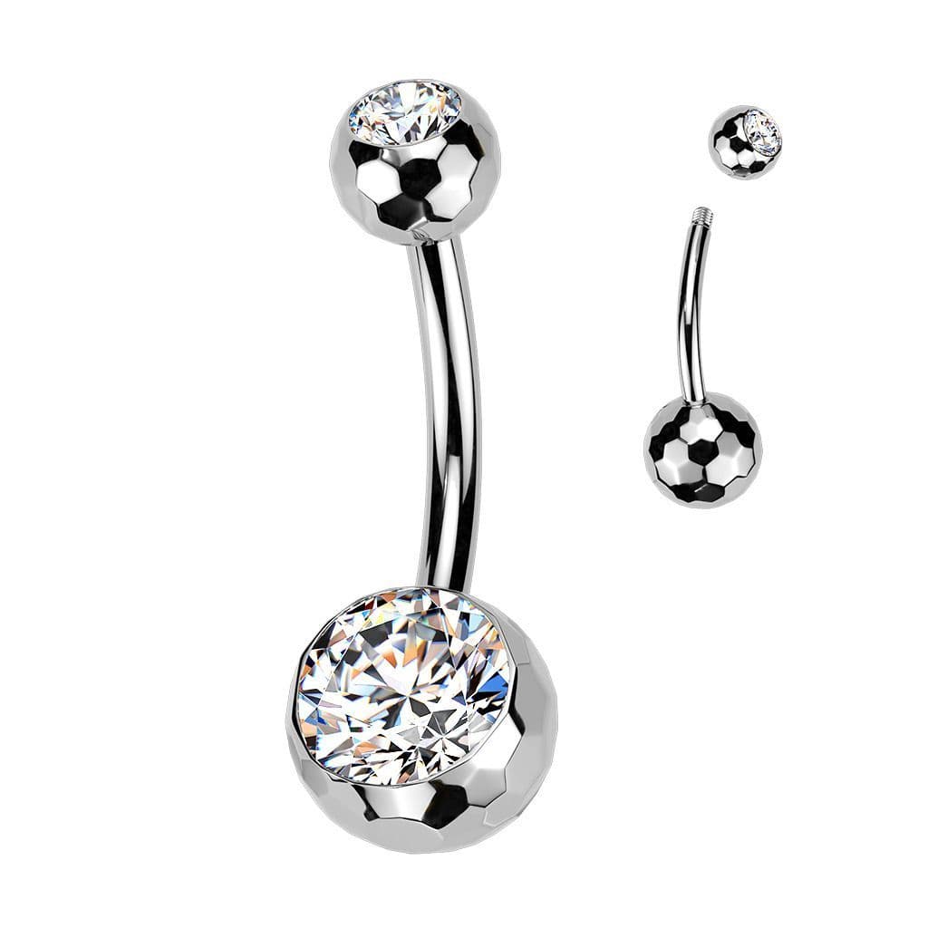 MARRE Piercing do pupíku banánek - TITAN (1,6 x 10 mm) - náhled 1