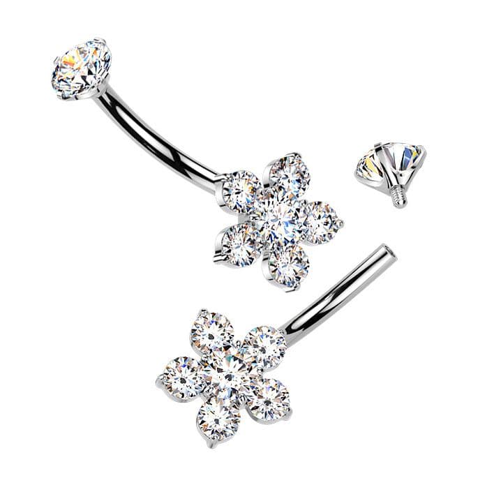 MARRE Piercing do pupíku kytička - TITAN - TIT1600 - náhled 3
